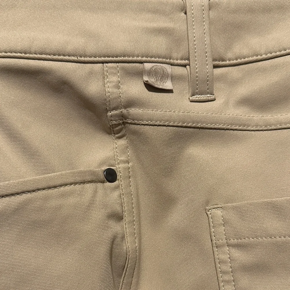 SET of Lululemon Beige and Black Khakis Size 33 - Picture 3 of 4